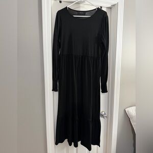 Chic Black Long Sleeve Dress
